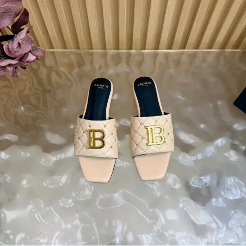 Replica Balmain Slippers For Women #1474879 $115.00 USD for Wholesale