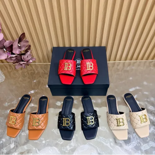 Replica Balmain Slippers For Women #1474881 $115.00 USD for Wholesale