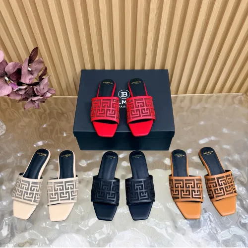 Replica Balmain Slippers For Women #1474884 $112.00 USD for Wholesale