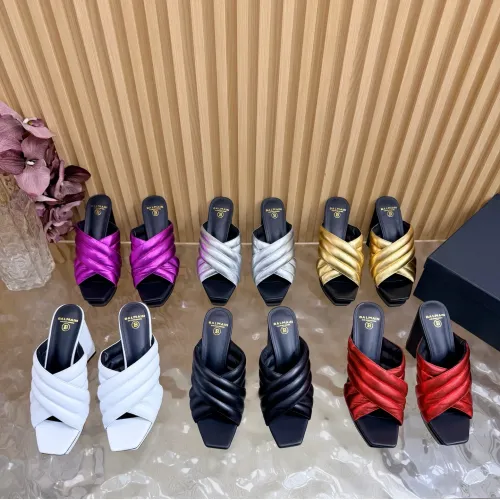 Replica Balmain Slippers For Women #1474895 $135.00 USD for Wholesale