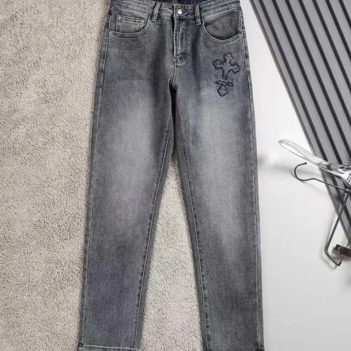 Replica Chrome Hearts Jeans For Men #1475126 $45.00 USD for Wholesale