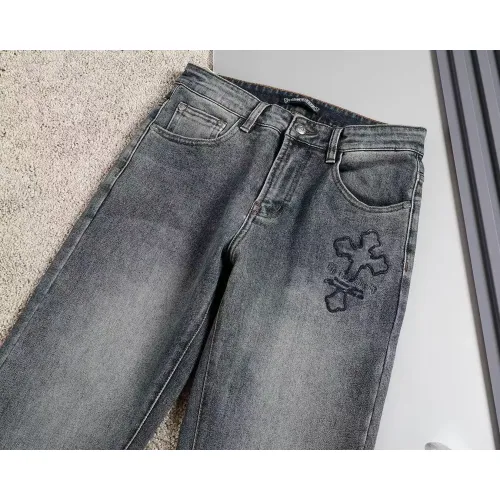 Replica Chrome Hearts Jeans For Men #1475126 $45.00 USD for Wholesale