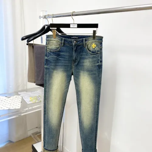 Replica Chrome Hearts Jeans For Men #1476035 $64.00 USD for Wholesale