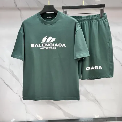 Balenciaga Fashion Tracksuits Short Sleeved For Men #1476072