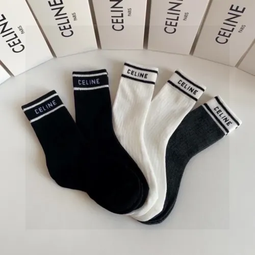 Replica Celine Socks #1476984 $29.00 USD for Wholesale