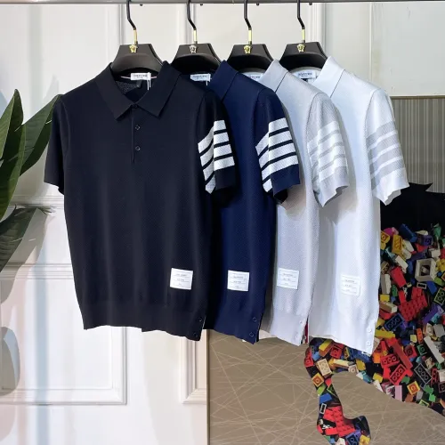 Replica Thom Browne TB T-Shirts Short Sleeved For Men #1477674 $92.00 USD for Wholesale