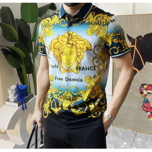 Replica Versace T-Shirts Short Sleeved For Men #1477710 $96.00 USD for Wholesale