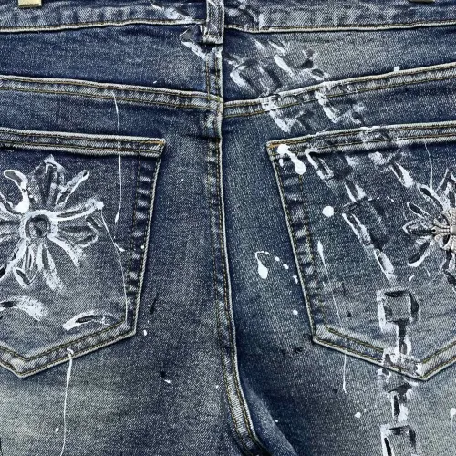 Replica Chrome Hearts Jeans For Men #1477729 $80.00 USD for Wholesale