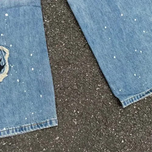 Replica Chrome Hearts Jeans For Unisex #1478536 $68.00 USD for Wholesale