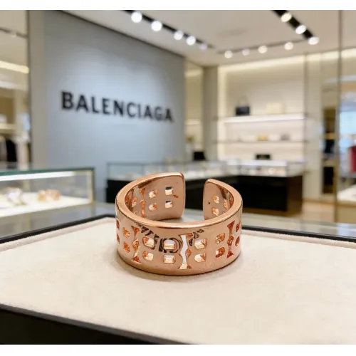 Balenciaga Rings In Rose Gold #1479076