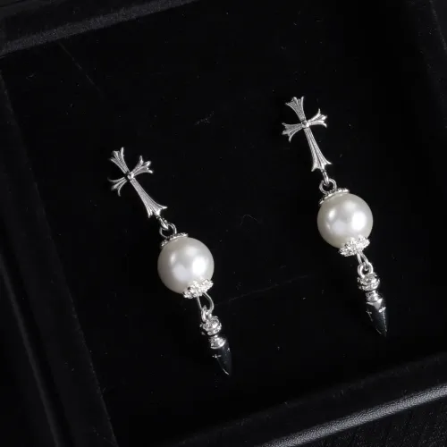 Replica Chrome Hearts Earrings For Women #1479749 $38.00 USD for Wholesale