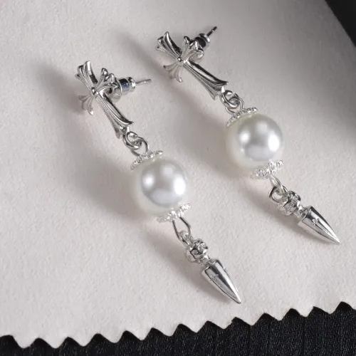 Replica Chrome Hearts Earrings For Women #1479749 $38.00 USD for Wholesale