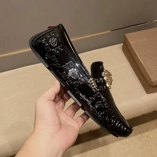 Replica Versace Leather Shoes For Men #1480561 $76.00 USD for Wholesale
