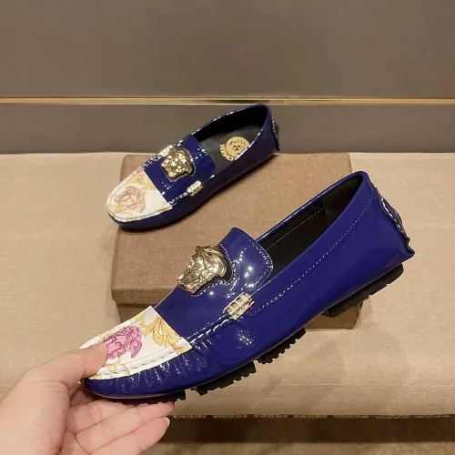 Replica Versace Leather Shoes For Men #1480563 $76.00 USD for Wholesale
