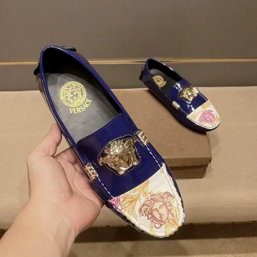 Replica Versace Leather Shoes For Men #1480563 $76.00 USD for Wholesale