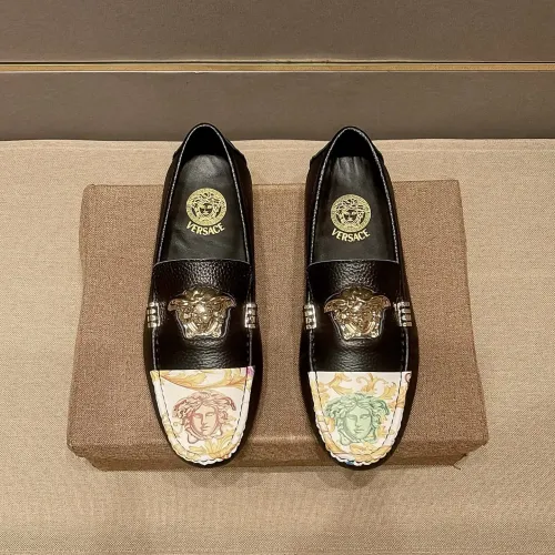 Versace Leather Shoes For Men #1480566, $80.00 USD, [ITEM#1480566], Versace Leather Shoes