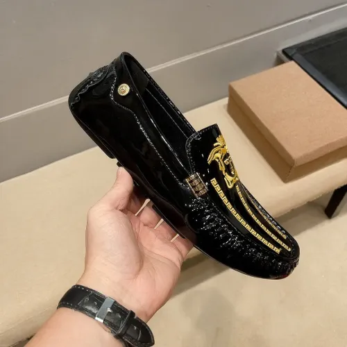 Replica Versace Leather Shoes For Men #1480568 $76.00 USD for Wholesale
