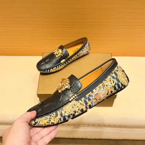 Replica Versace Leather Shoes For Men #1480569 $76.00 USD for Wholesale