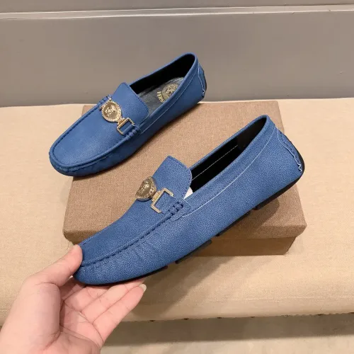Replica Versace Leather Shoes For Men #1480570 $76.00 USD for Wholesale