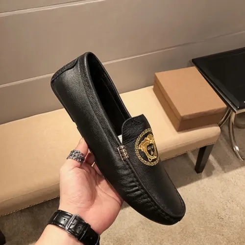 Replica Versace Leather Shoes For Men #1480571 $80.00 USD for Wholesale