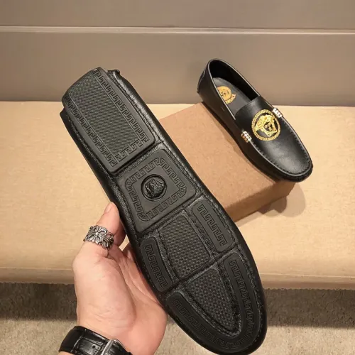Replica Versace Leather Shoes For Men #1480571 $80.00 USD for Wholesale
