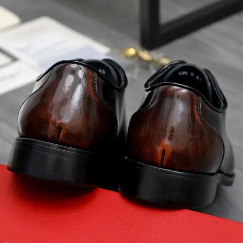 Replica Salvatore Ferragamo Leather Shoes For Men #1480635 $92.00 USD for Wholesale