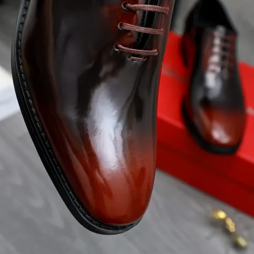 Replica Salvatore Ferragamo Leather Shoes For Men #1480636 $92.00 USD for Wholesale
