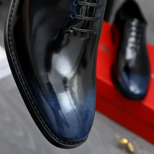 Replica Salvatore Ferragamo Leather Shoes For Men #1480637 $92.00 USD for Wholesale