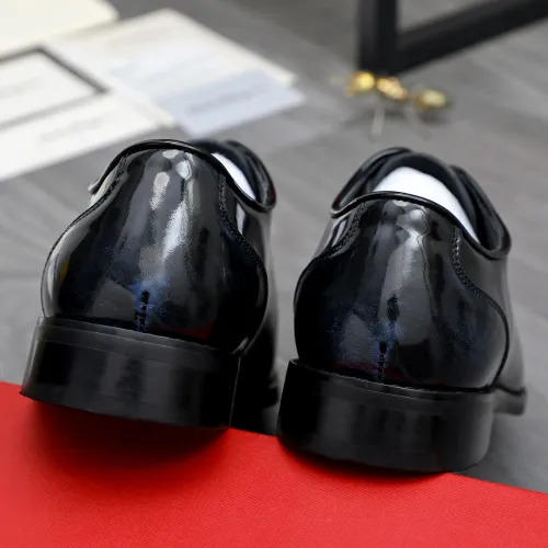 Replica Salvatore Ferragamo Leather Shoes For Men #1480637 $92.00 USD for Wholesale