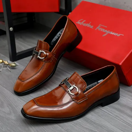 Salvatore Ferragamo Leather Shoes For Men #1480641
