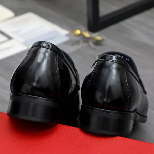 Replica Salvatore Ferragamo Leather Shoes For Men #1480642 $92.00 USD for Wholesale