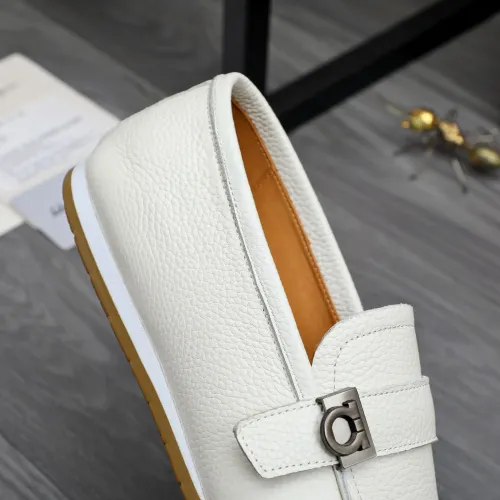 Replica Salvatore Ferragamo Leather Shoes For Men #1480643 $85.00 USD for Wholesale