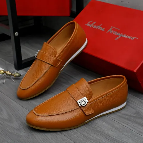 Salvatore Ferragamo Leather Shoes For Men #1480644