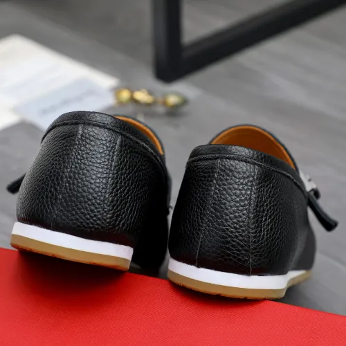 Replica Salvatore Ferragamo Leather Shoes For Men #1480646 $85.00 USD for Wholesale