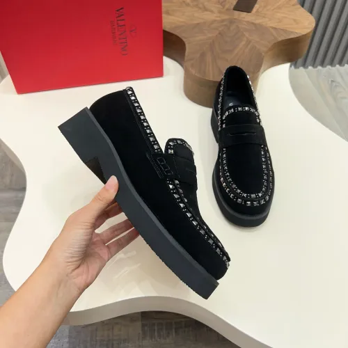Replica Valentino Leather Shoes For Men #1480818 $128.00 USD for Wholesale