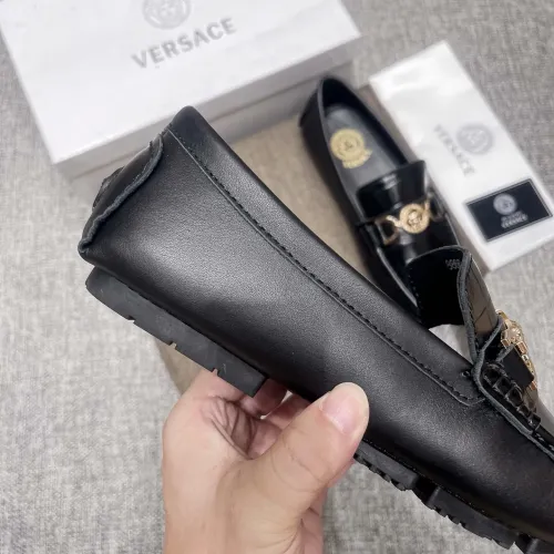 Replica Versace Leather Shoes For Men #1480857 $85.00 USD for Wholesale