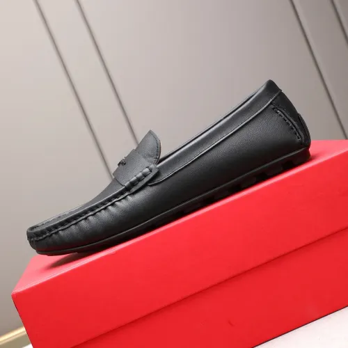 Replica Salvatore Ferragamo Leather Shoes For Men #1480914 $80.00 USD for Wholesale