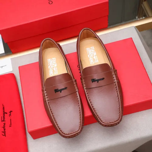 Salvatore Ferragamo Leather Shoes For Men #1480918