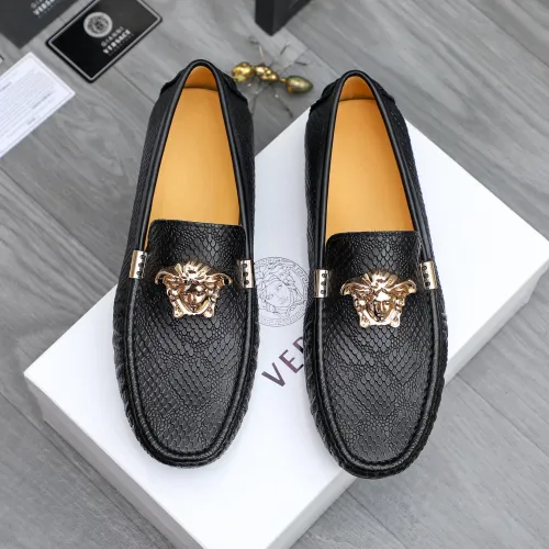 Replica Versace Leather Shoes For Men #1480946 $72.00 USD for Wholesale