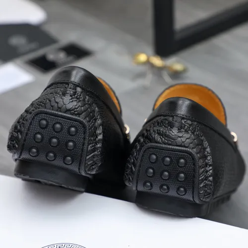 Replica Versace Leather Shoes For Men #1480946 $72.00 USD for Wholesale
