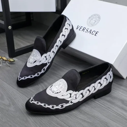Versace Leather Shoes For Men #1480947, $85.00 USD, [ITEM#1480947], Versace Leather Shoes