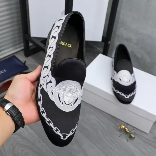 Replica Versace Leather Shoes For Men #1480947 $85.00 USD for Wholesale