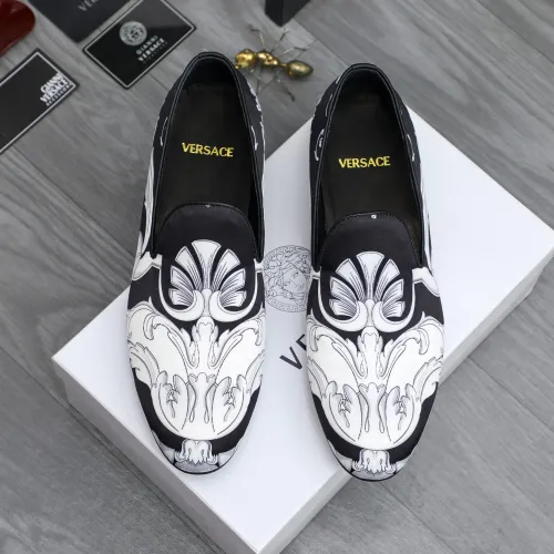 Replica Versace Leather Shoes For Men #1480948 $85.00 USD for Wholesale
