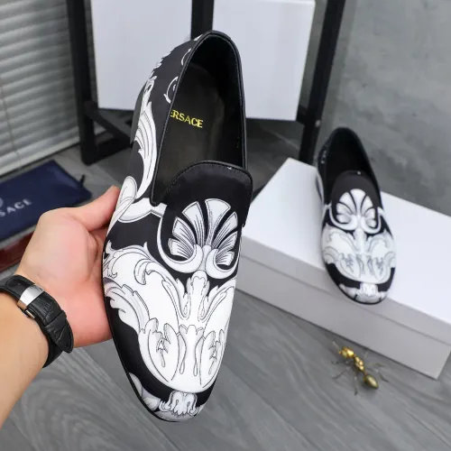 Replica Versace Leather Shoes For Men #1480948 $85.00 USD for Wholesale