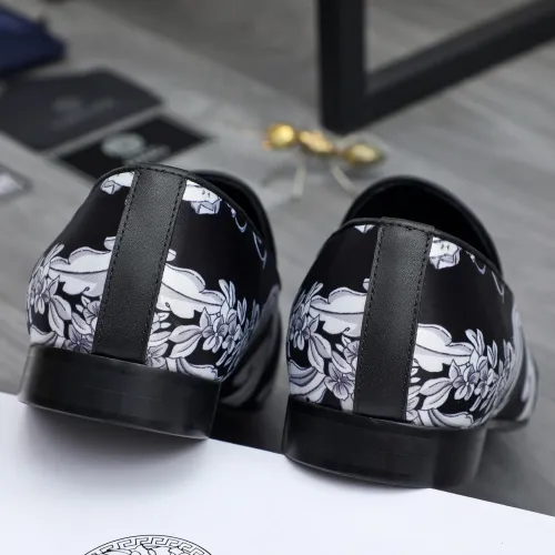 Replica Versace Leather Shoes For Men #1480948 $85.00 USD for Wholesale