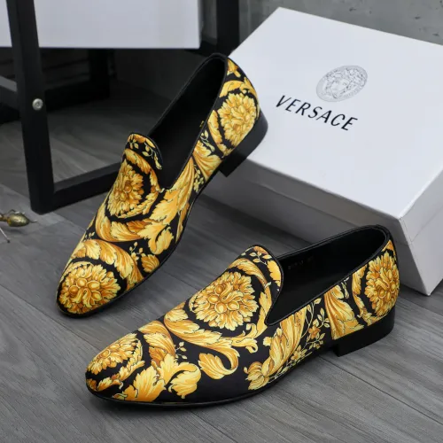 Versace Leather Shoes For Men #1480949, $85.00 USD, [ITEM#1480949], Versace Leather Shoes