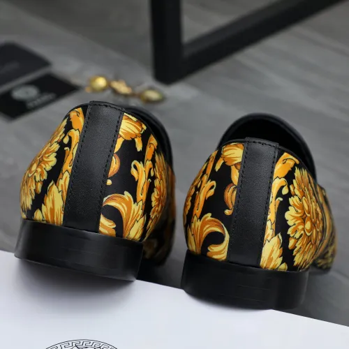 Replica Versace Leather Shoes For Men #1480949 $85.00 USD for Wholesale