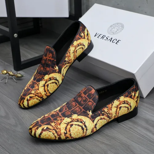 Versace Leather Shoes For Men #1480950, $85.00 USD, [ITEM#1480950], Versace Leather Shoes