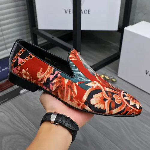 Replica Versace Leather Shoes For Men #1480951 $85.00 USD for Wholesale