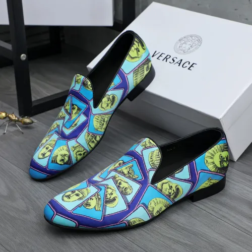 Versace Leather Shoes For Men #1480952, $85.00 USD, [ITEM#1480952], Versace Leather Shoes